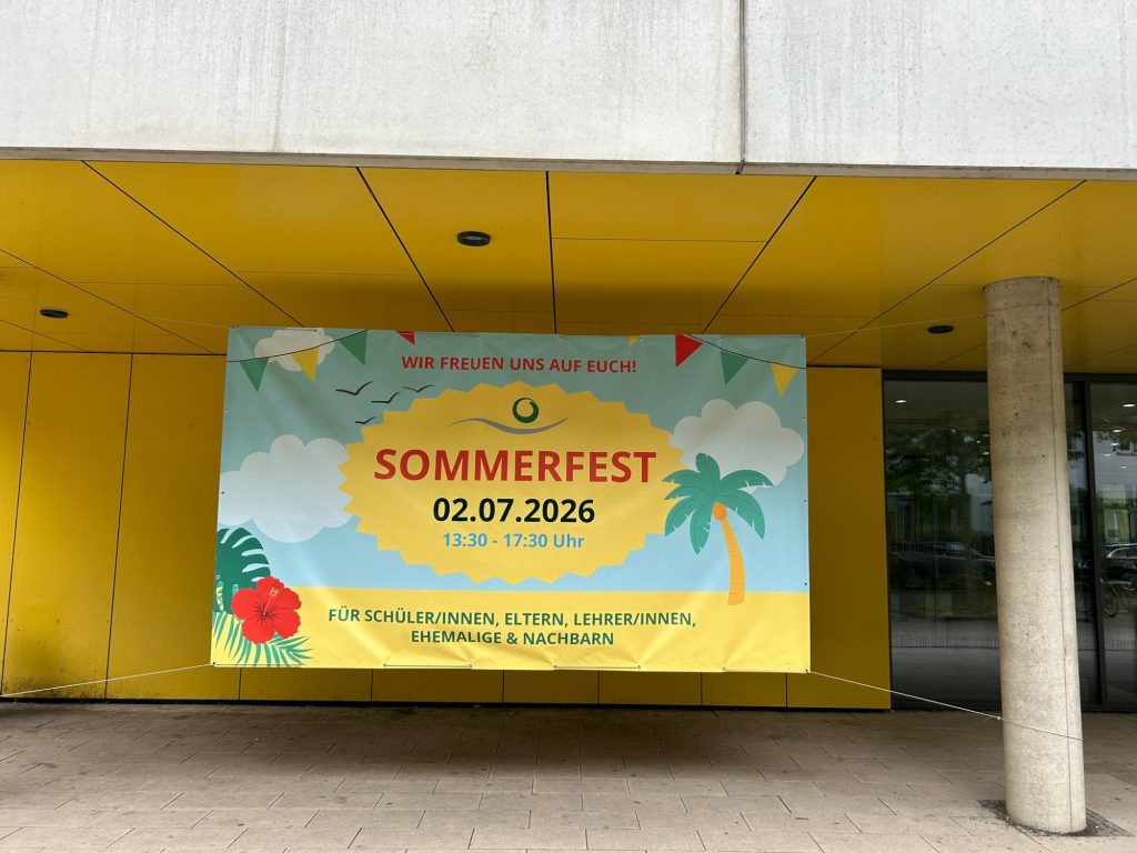 Sportoberschule Leipzig – Banner zum Sommerfest
